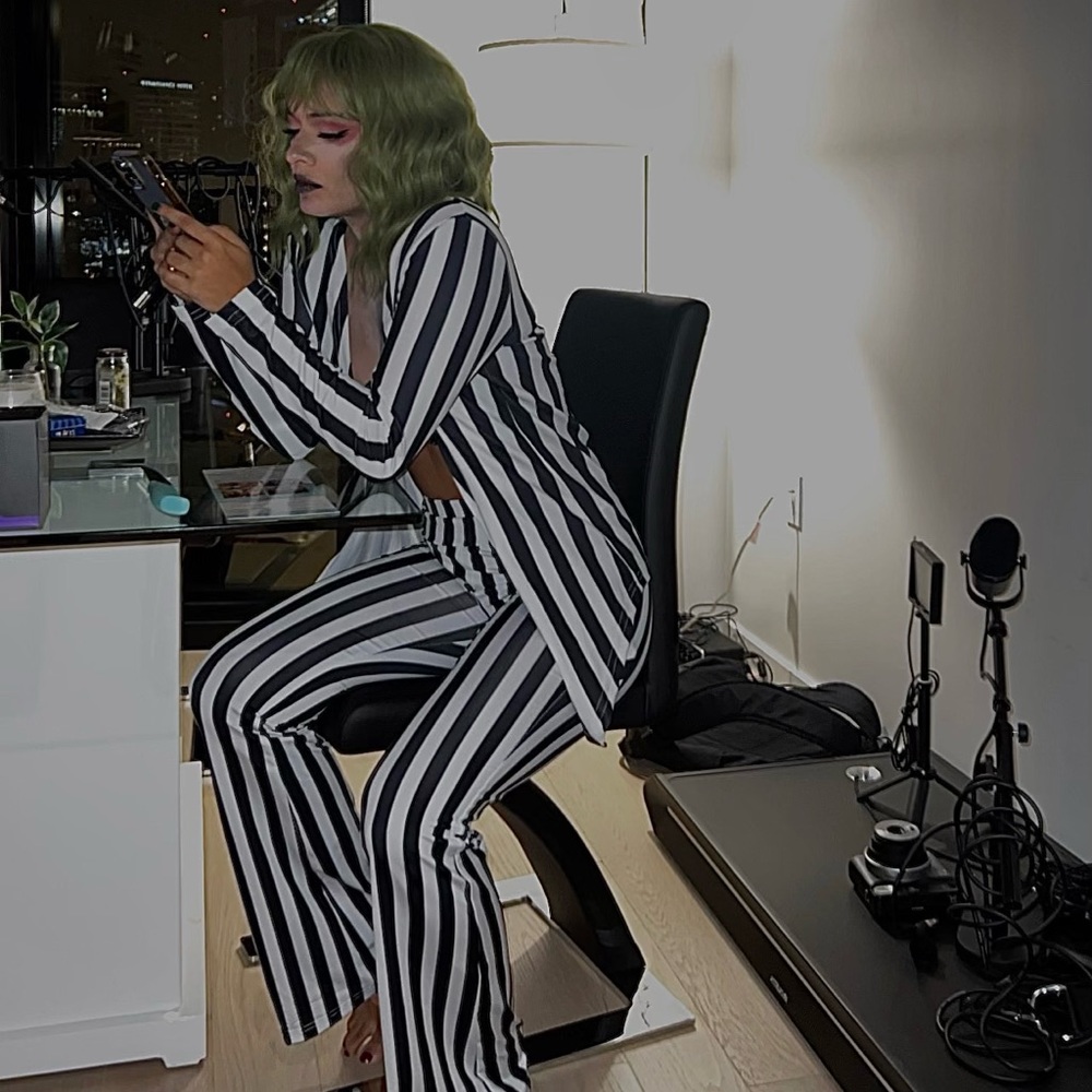 SOLD - Beetlejuice Halloween Costume